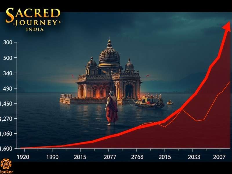 Sacred Journey Pixel India statistics graph showing growth in Indian market